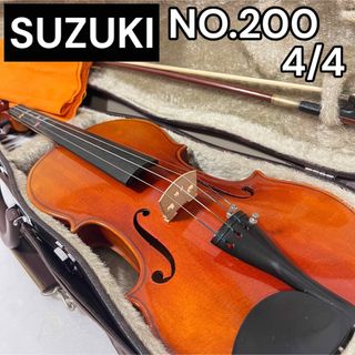 スズキ(スズキ)の【中古良品】4/4サイズ No.200 スズキ バイオリン 弓セット(ヴァイオリン)