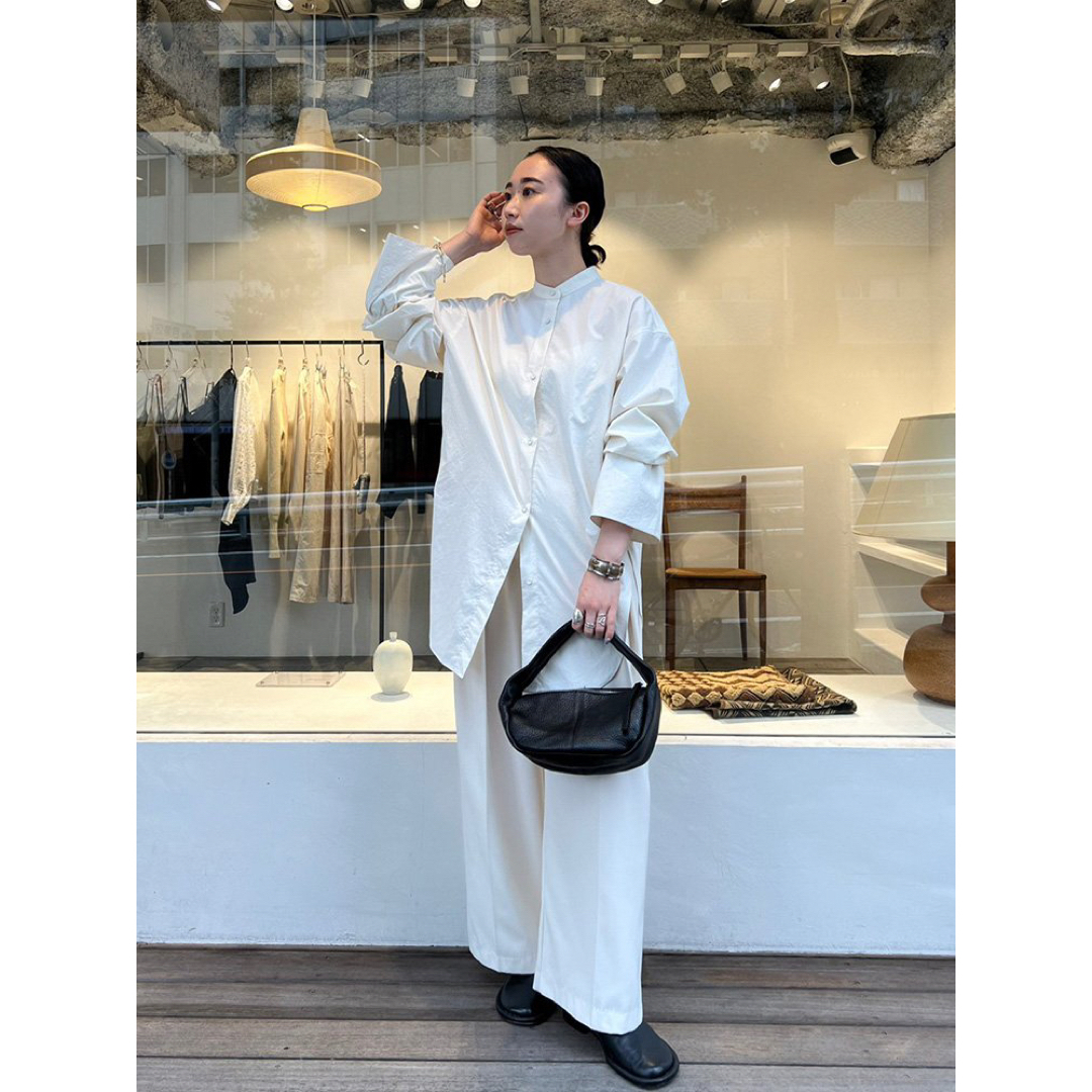 Gather Sleeve Typewriter Blouse トゥデイフル