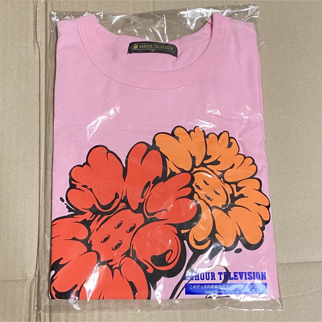 24時間テレビ チャリTシャツ ピンク M エンタメ/ホビーのタレントグッズ(アイドルグッズ)の商品写真