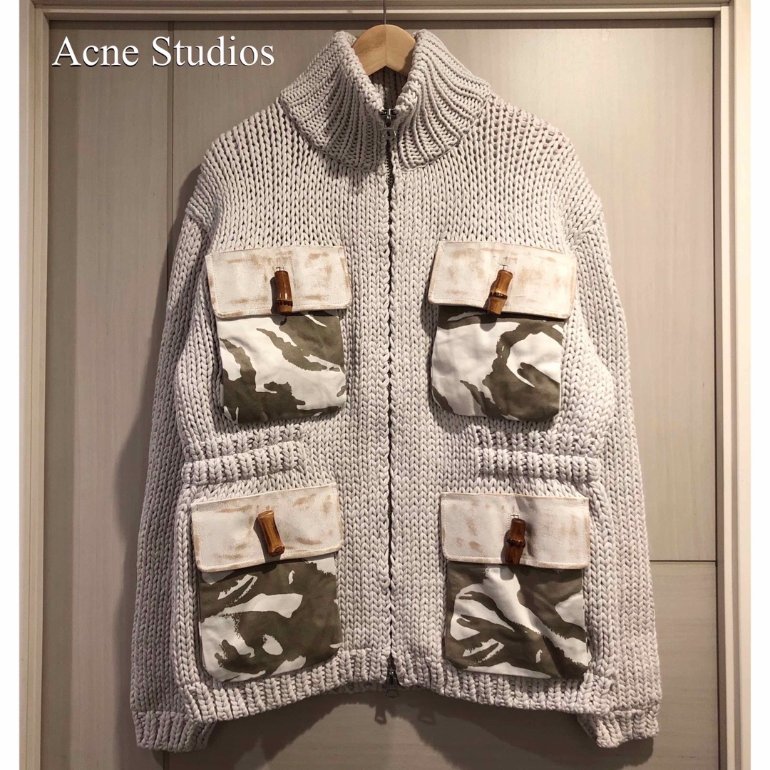 ACNE STUDIOS チャンキーニットジャケット新品   フリマアプリ ラクマ