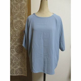 シフォンカットソー　シャツブラウス　体型カバー(カットソー(長袖/七分))