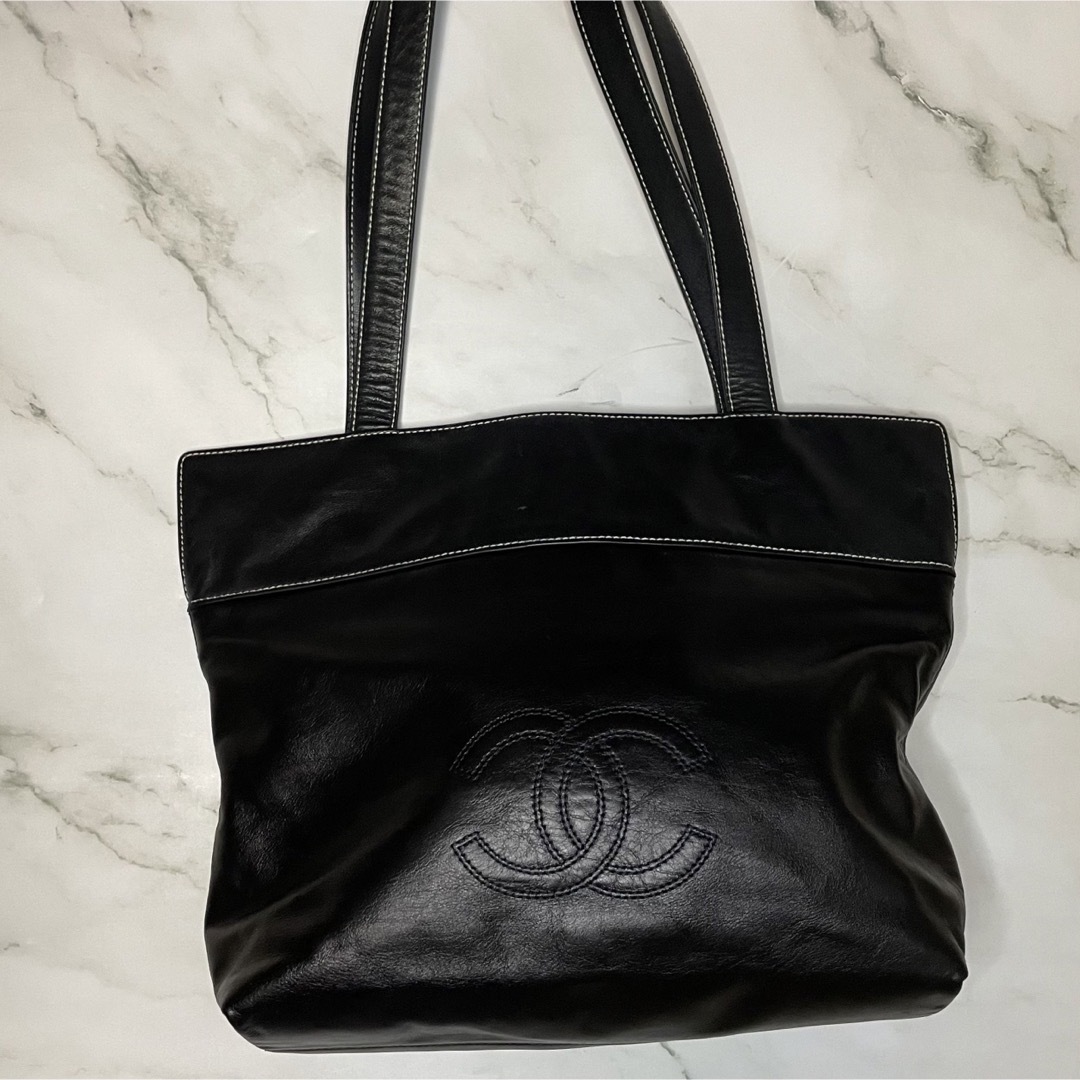 CHANEL シャネル ココマーク トートバッグ ヴィンテージ レザー | www