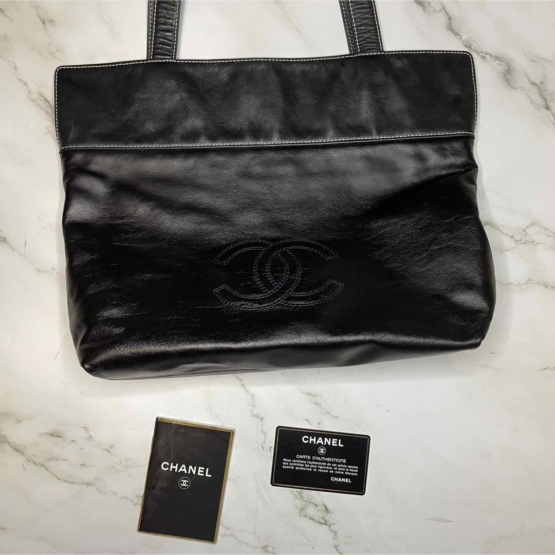 CHANEL シャネル ココマーク トートバッグ ヴィンテージ レザー CHANEL シャネル ココマーク トートバッグ ヴィンテージ レザー