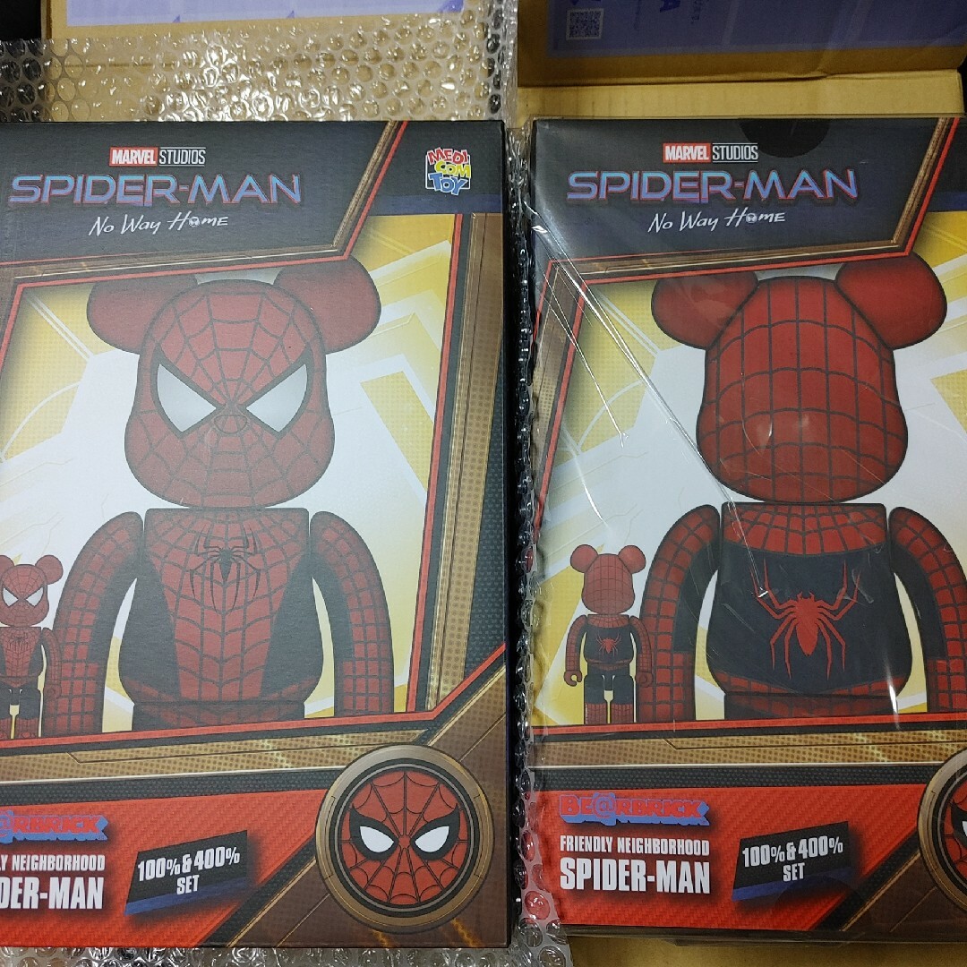 新品 BE@RBRICK FRIENDLY SPIDER-MAN 100\u0026400