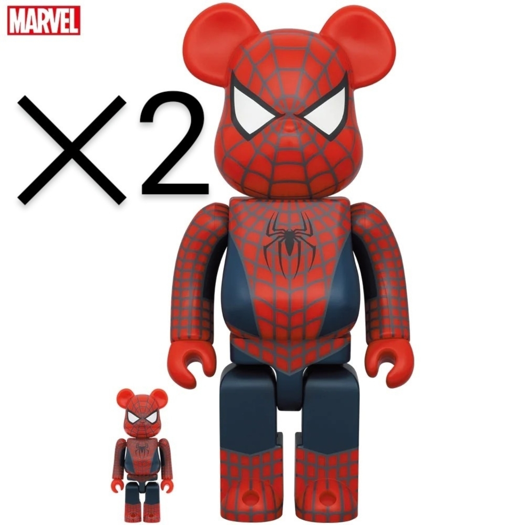 BE@RBRICK FRIENDLY SPIDER-MAN 100％ & 400