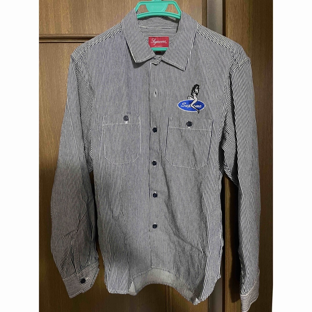 supreme Pin Up Work Shirt Hickory Stripe - シャツ