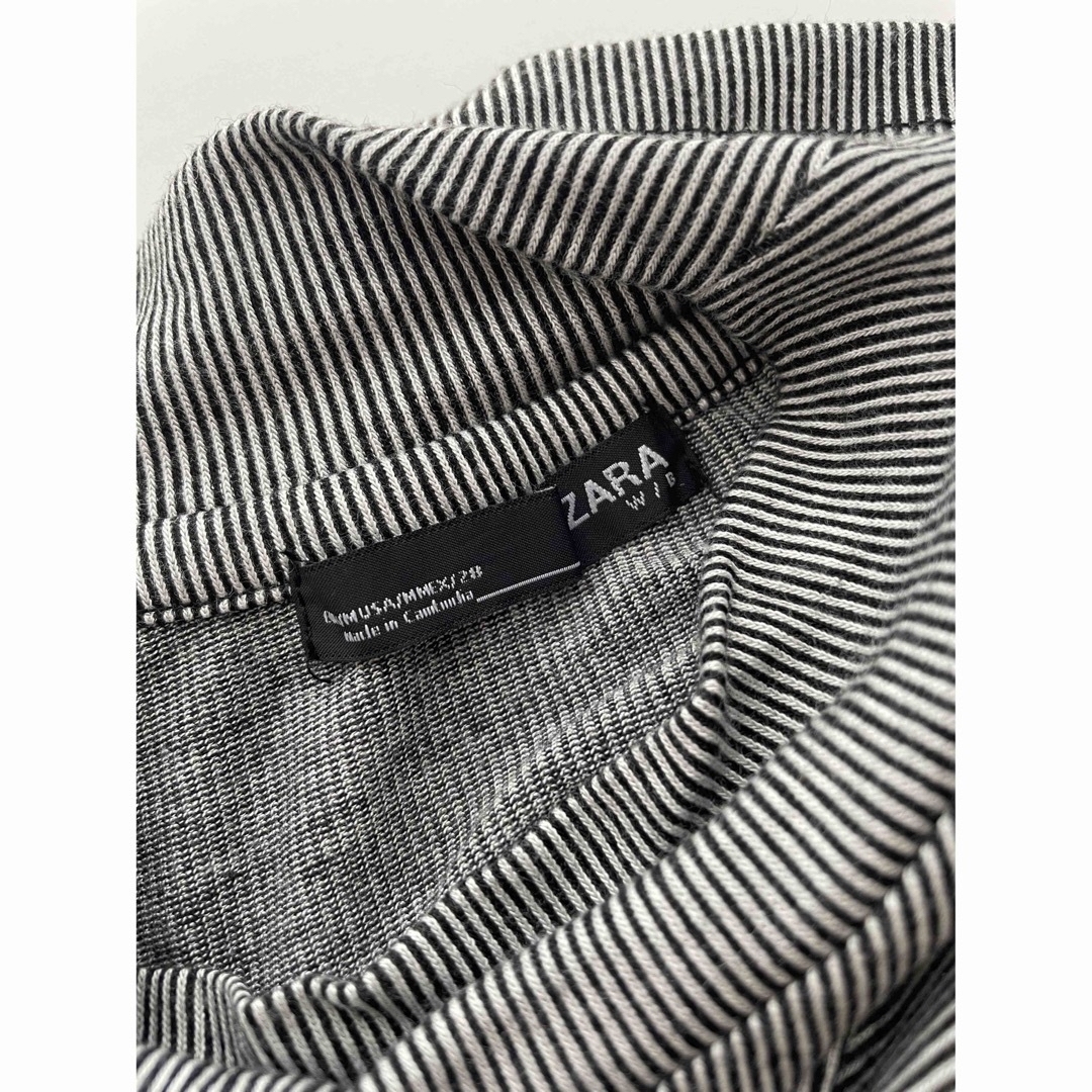 ZARA(ザラ)のZARA ザラ　ストライプ 半袖 Tシャツ レディースのトップス(Tシャツ(半袖/袖なし))の商品写真