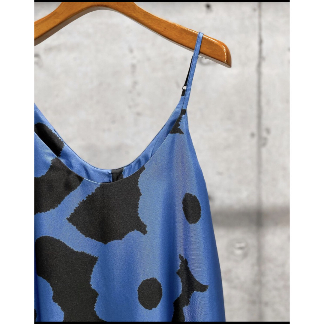 L'Appartement DEUXIEME CLASSE(アパルトモンドゥーズィエムクラス)の新品 BANANATIME SLIP DRESS ブルー S レディースのワンピース(ロングワンピース/マキシワンピース)の商品写真