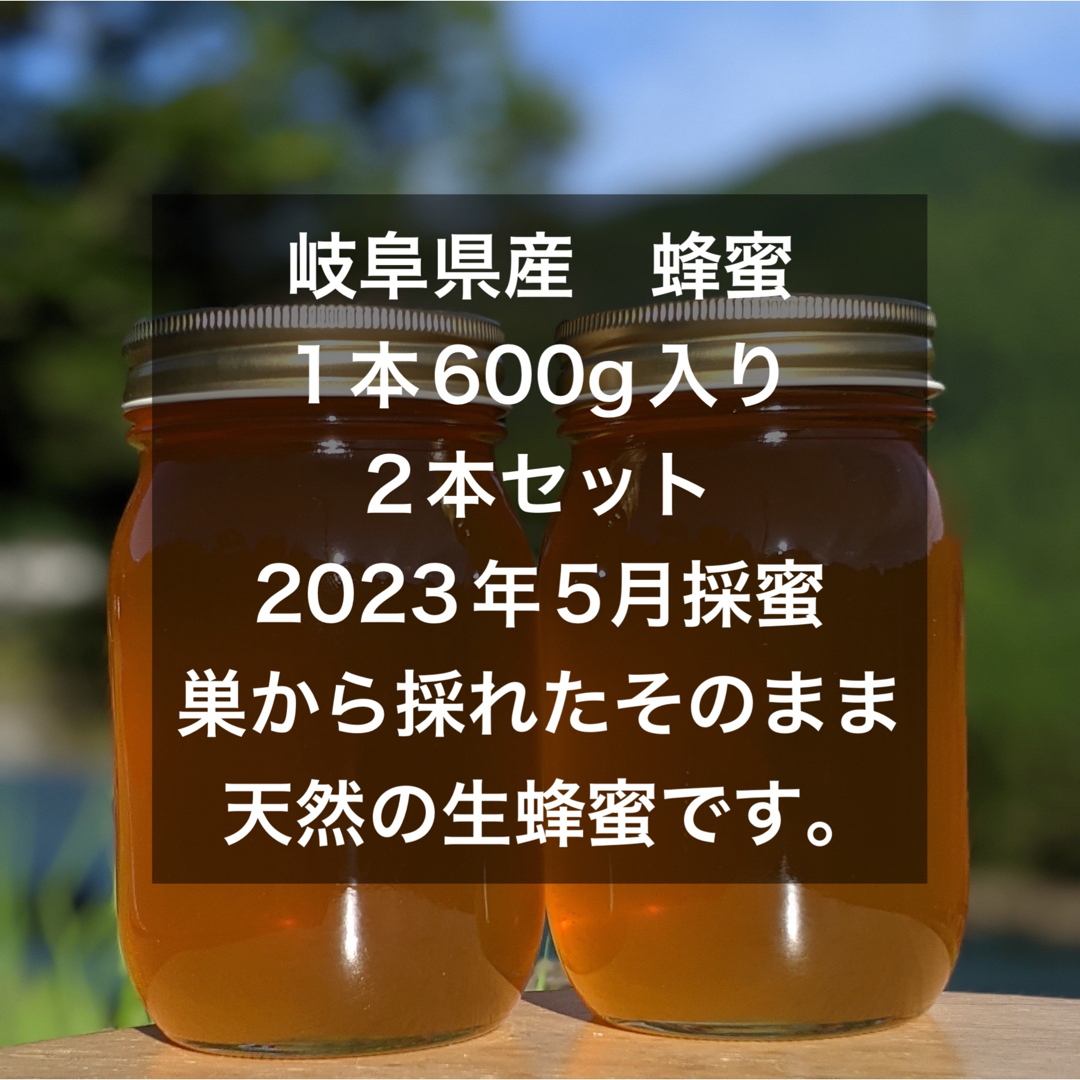 合計1200g 新蜜　天然蜂蜜　百花蜜　国産蜂蜜　非加熱　生はちみつ 岐阜県産