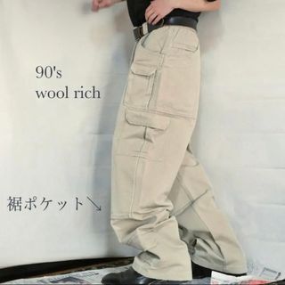 ウールリッチ(WOOLRICH)の90's woolrich ギミックバギーパンツ　チノ　ポケット　y2k(ワークパンツ/カーゴパンツ)