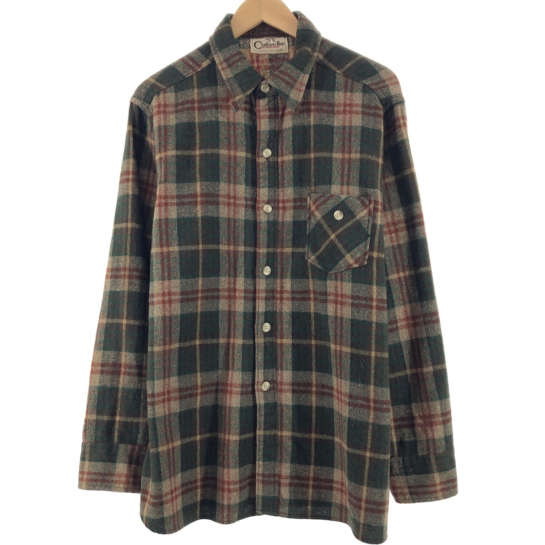 WOOLRICH(ウールリッチ)の古着 Chatham Run by WOOLRICH 長袖 チェック柄 ウールシャツ メンズL /eaa367478 メンズのトップス(シャツ)の商品写真