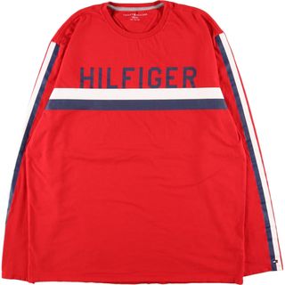 トミーヒルフィガー(TOMMY HILFIGER)の古着 トミーヒルフィガー TOMMY HILFIGER ロングTシャツ ロンT メンズL /eaa367195(Tシャツ/カットソー(半袖/袖なし))