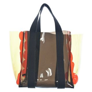 LUDLOW ラドロー トートバッグ - 黒系xベージュ系x赤系