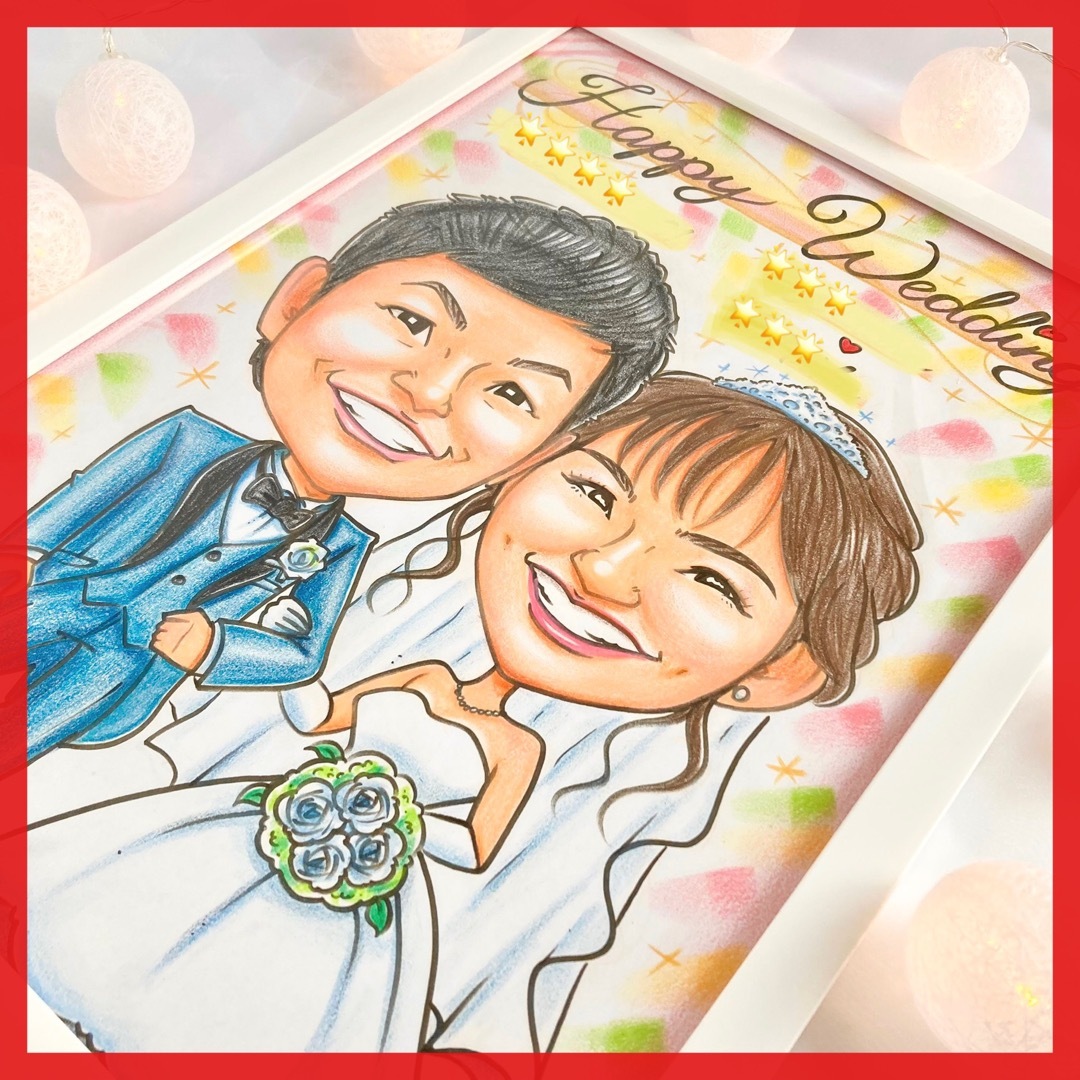 似顔絵オーダー ウェルカムボード 結婚祝い 結婚式 ウェルカム 似顔絵オーダー ウェルカムボード 結婚祝い 結婚式 ウェルカム