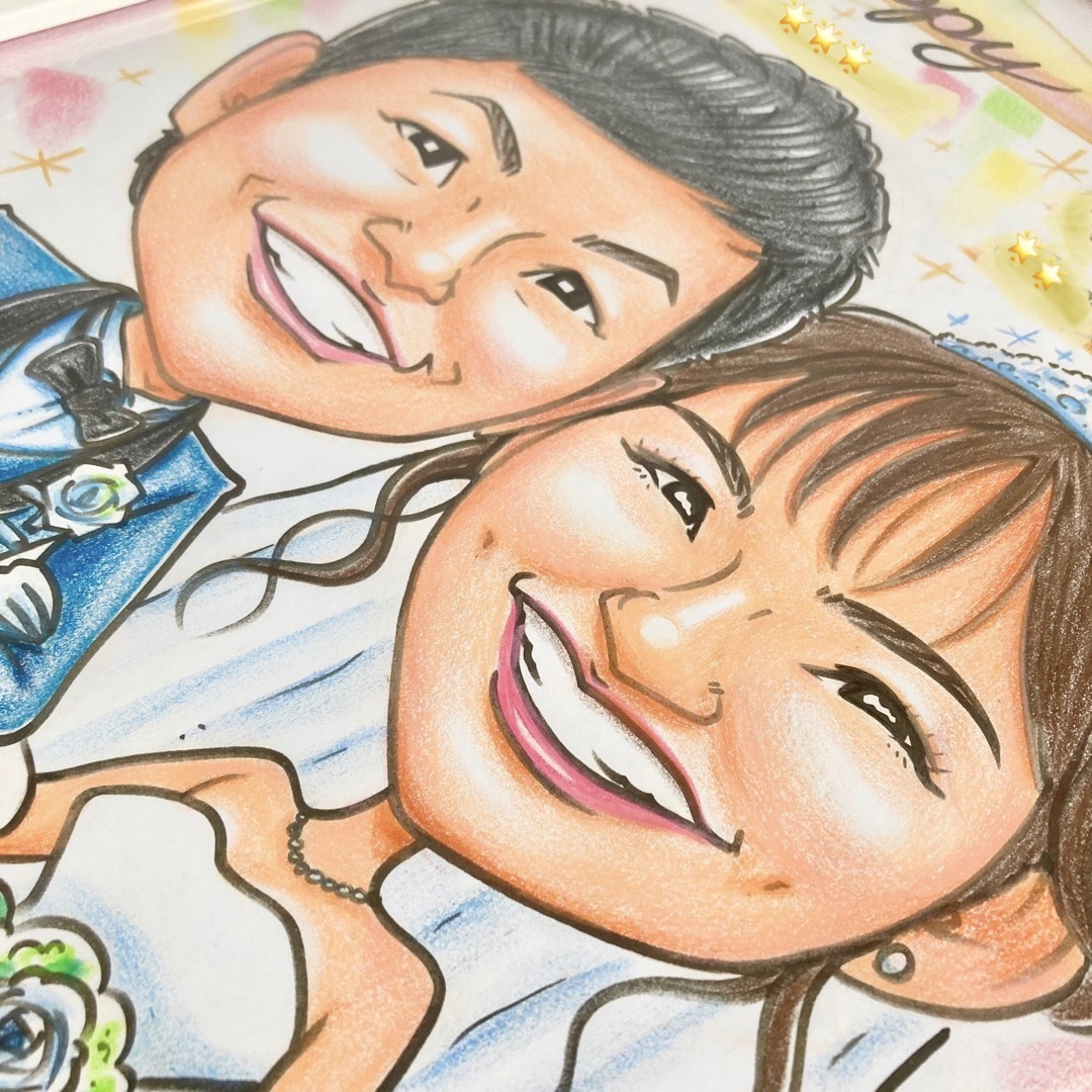 似顔絵オーダー ウェルカムボード 結婚祝い 結婚式 ウェルカム 似顔絵オーダー ウェルカムボード 結婚祝い 結婚式 ウェルカム