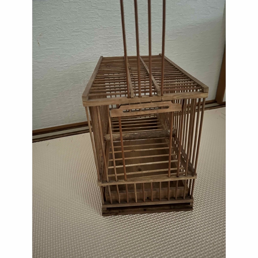 鳥かご 鳥籠 竹製 アンティークの通販 by ぴぴたぱぴたぴのこ｜ラクマ