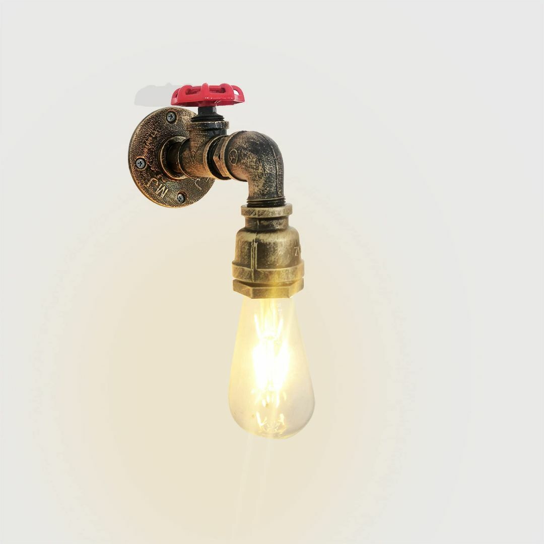 千飾 ブラケットライト 蛇口 レトロ 照明器具 水道管 ウォールランプ