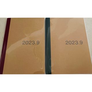 ムジルシリョウヒン(MUJI (無印良品))の無印良品　マンスリーノート２冊セット　2023年8月始まり　A5サイズ(カレンダー/スケジュール)