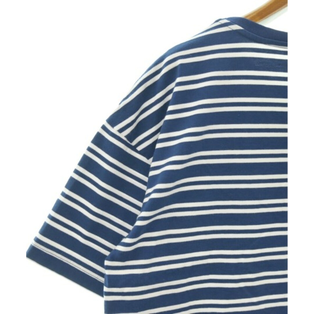 PETIT BATEAU(プチバトー)のPETIT BATEAU Tシャツ・カットソー L 白x紺(ボーダー) 【古着】【中古】 レディースのトップス(カットソー(半袖/袖なし))の商品写真