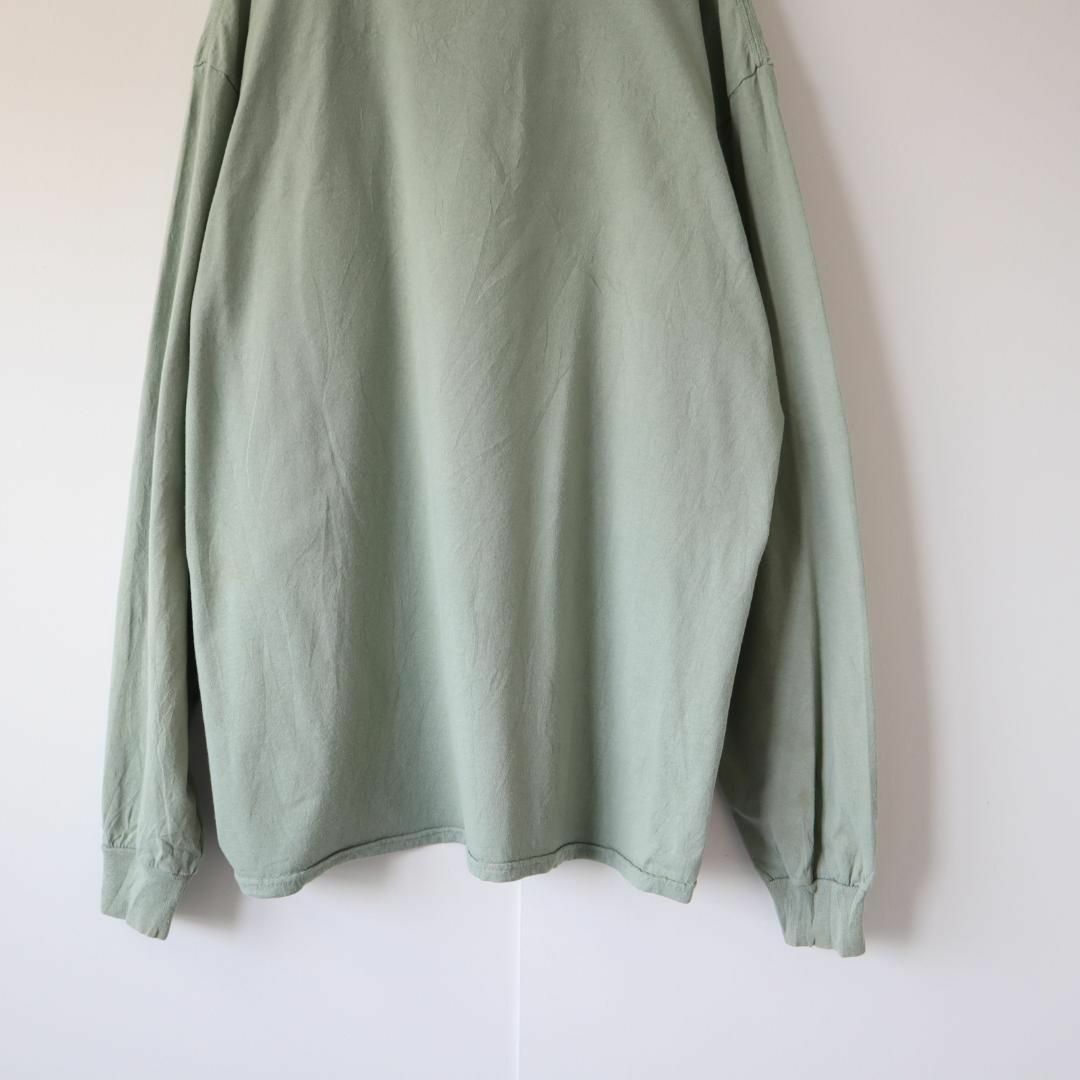【フルーツオブザルーム】カリフォルニア プリント 長袖Tシャツ ロンT 緑 XL