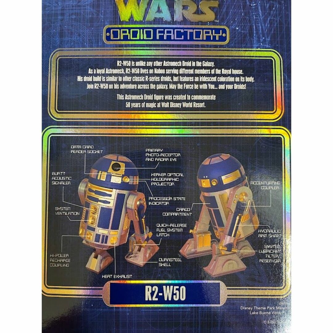 Disney(ディズニー)のWDW50周年限定フィギュア　スターウォーズ　ディズニー　R2D2  エンタメ/ホビーのフィギュア(アメコミ)の商品写真