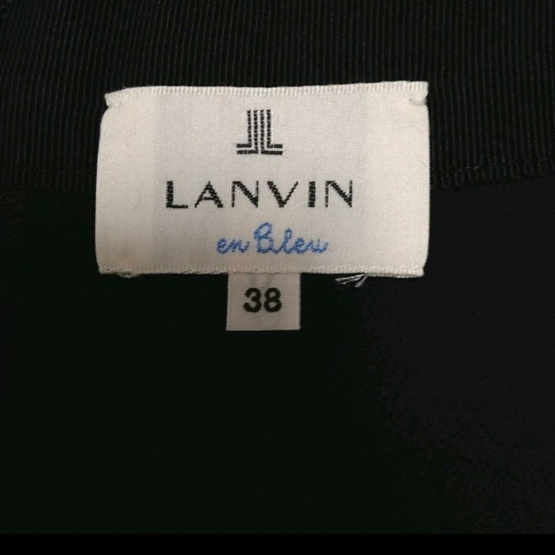 LANVIN en Bleu(ランバンオンブルー)のランバンオンブルー　プリーツスカート　黒 38 レディースのスカート(ひざ丈スカート)の商品写真