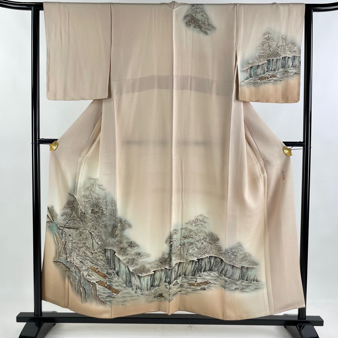 色留袖 身丈157.5cm 裄丈62.5cm 正絹 美品 秀品