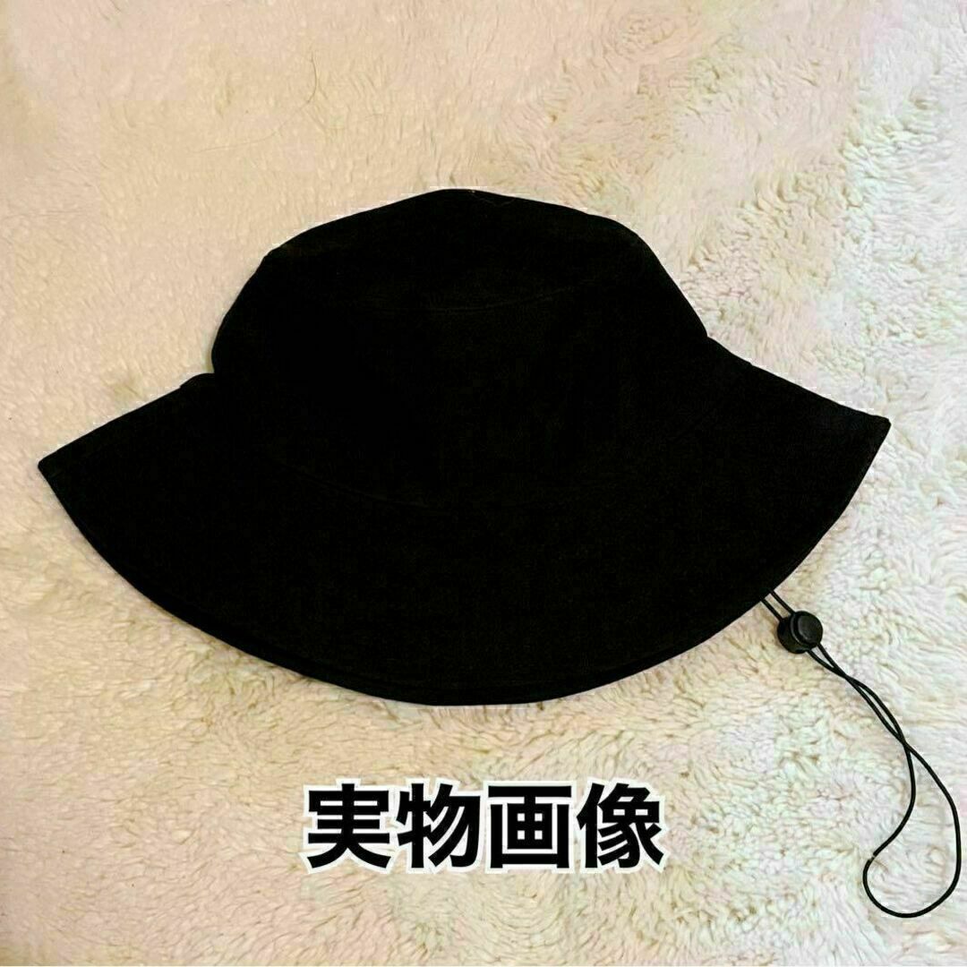 バケットハット 帽子 大きめ 韓国 オルチャン ユニセックス 男女兼用 黒 XL メンズの帽子(ハット)の商品写真