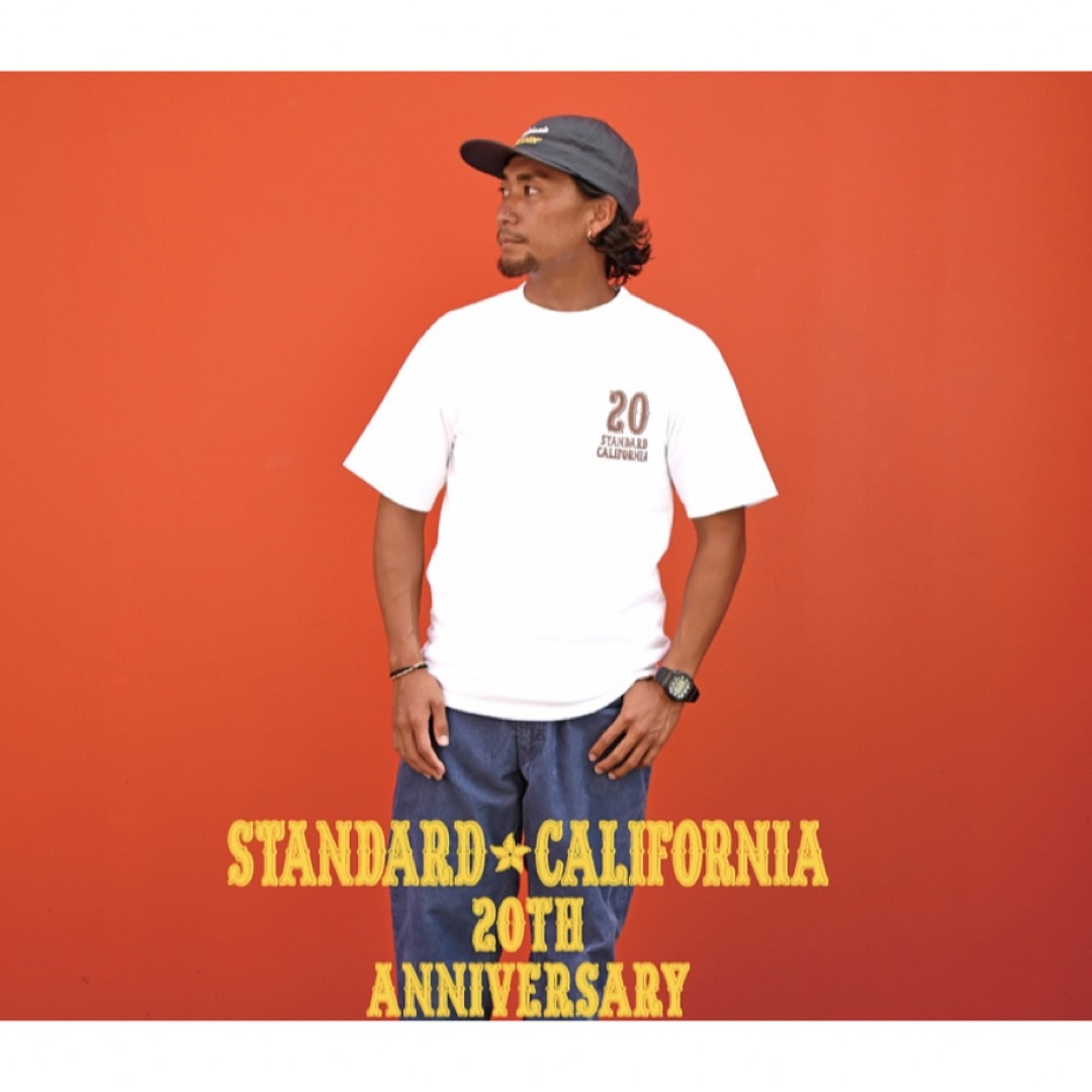スタンダードカリフォルニア ボックス ロゴ Tシャツ オレンジ M 未使用品