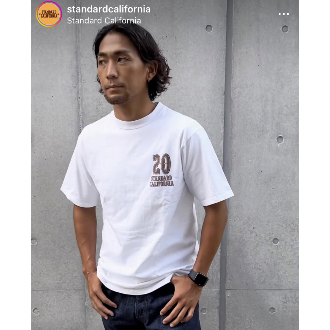 スタンダードカリフォルニア20周年アニバーサリーTシャツ白Mキムタク