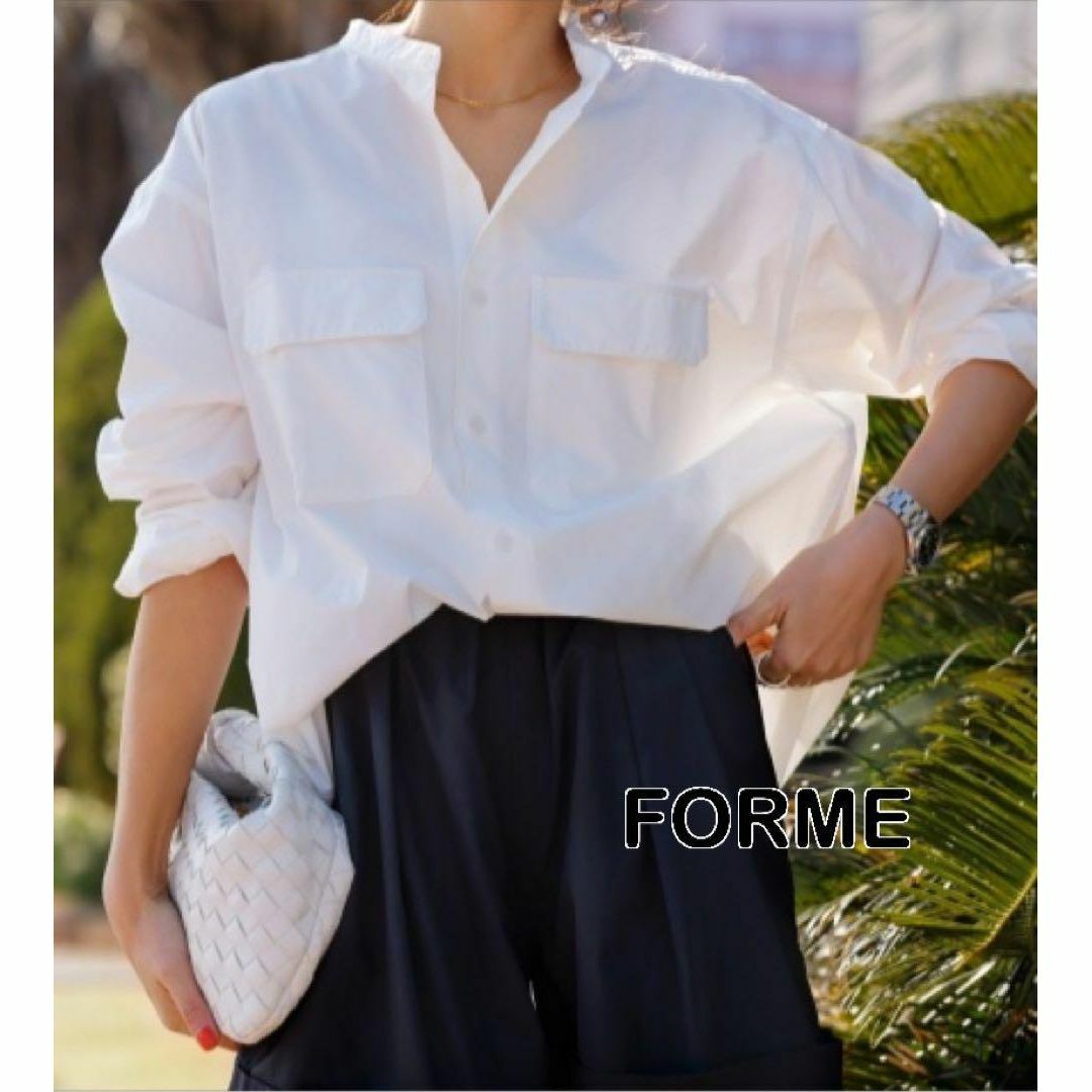 FORME 東原亜希 mother ビッグシャツ 21ss-Bsh-Wh