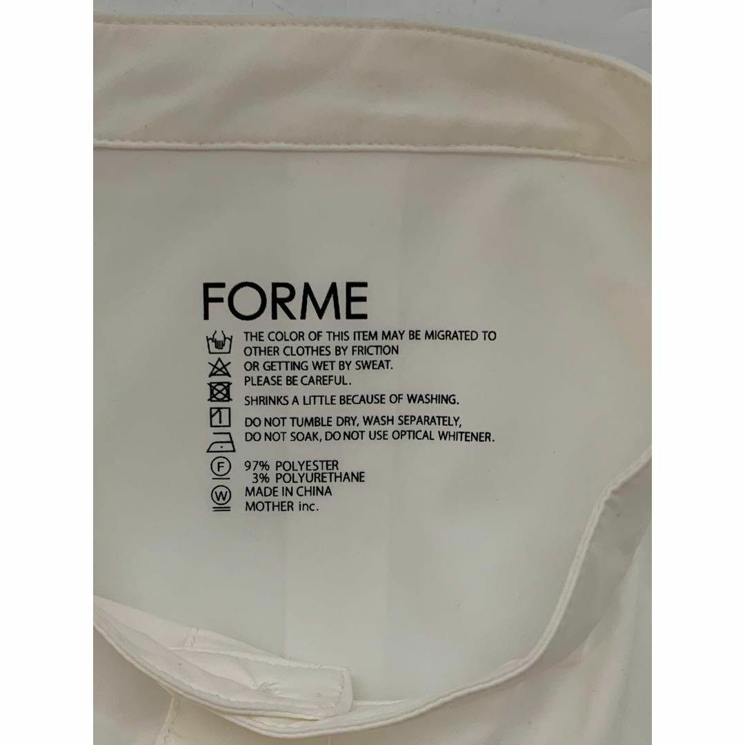 バイデン大統領】 FORME ビックシャツ 2021SS ホワイト 東原亜希