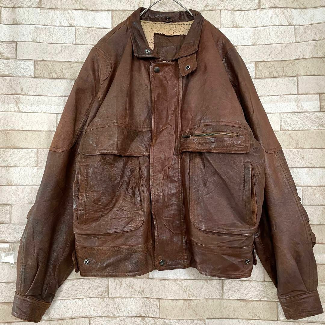 希少 70s Abercrombie アバクロ A-2 フライトジャケット XL