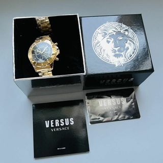 VERSACE - ヴェルサス ヴェルサーチ 腕時計 新品 メンズ ゴールド