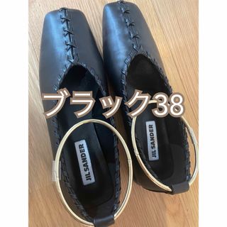 ジルサンダー(Jil Sander)のジルサンダー　パンプス　ブラック　38(ハイヒール/パンプス)