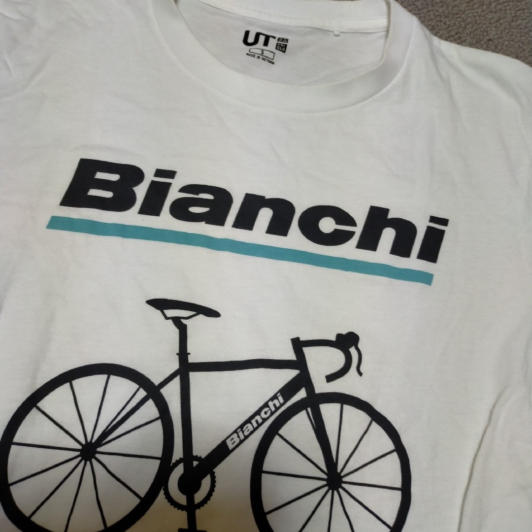 Bianchi(ビアンキ)のユニクロ　Bianchi ビアンキ　Tシャツ　半袖 メンズのトップス(Tシャツ/カットソー(半袖/袖なし))の商品写真