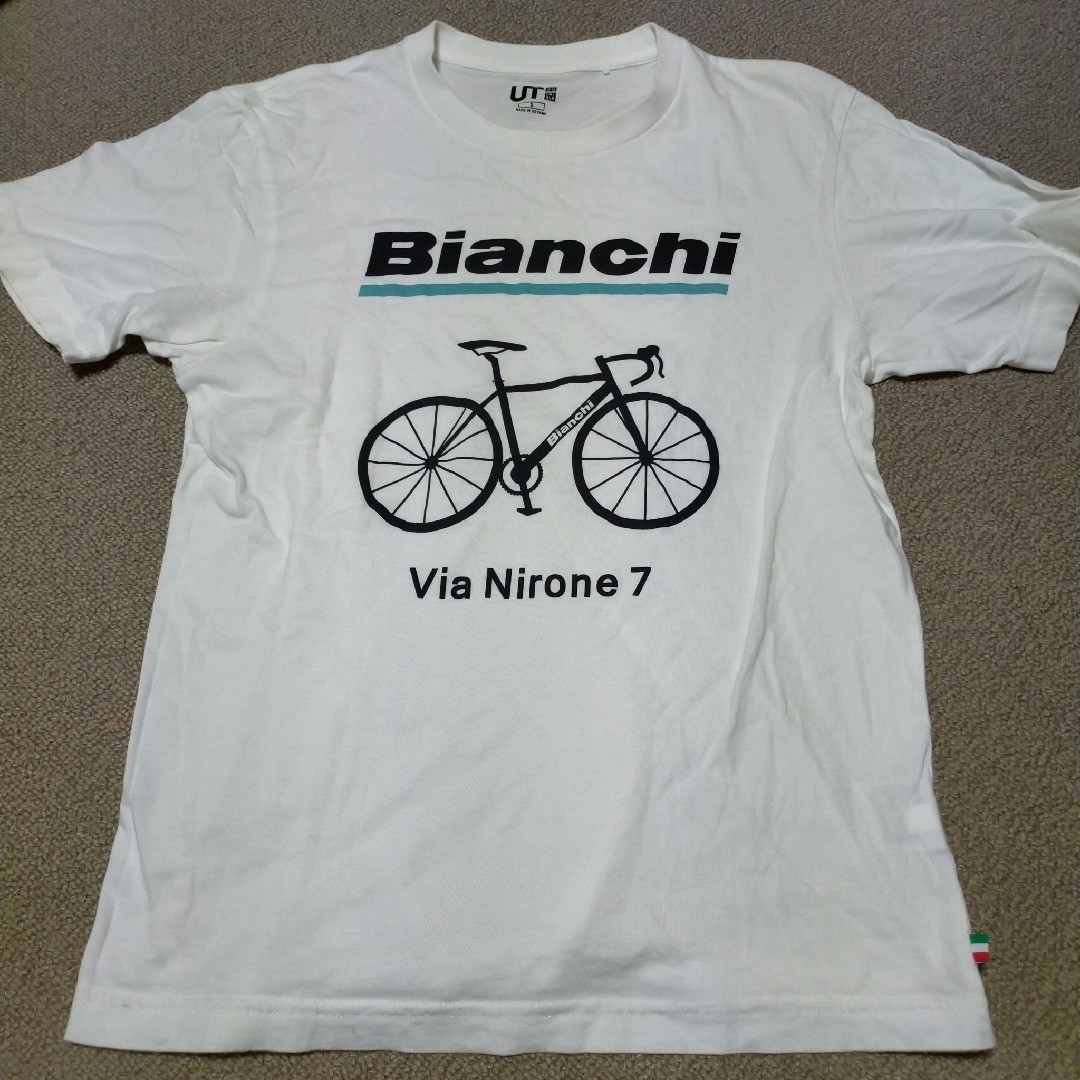 Bianchi(ビアンキ)のユニクロ　Bianchi ビアンキ　Tシャツ　半袖 メンズのトップス(Tシャツ/カットソー(半袖/袖なし))の商品写真