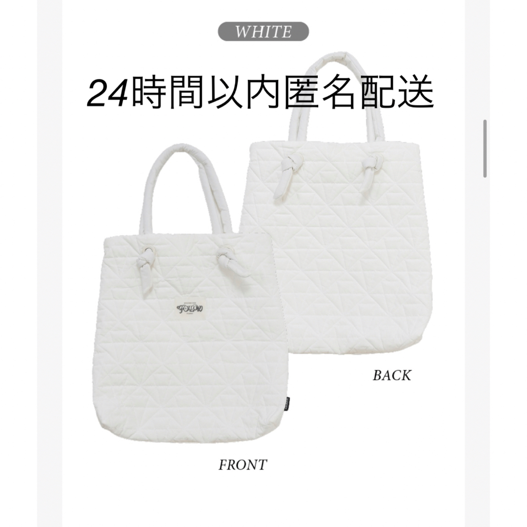 FOLLOW SEVENTEEN TOTE BAG【WHITE】白 トートバッグ