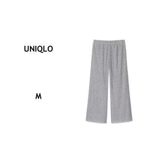 ユニクロ(UNIQLO)のUNIQLO/ユニクロ【プリーツパンツ　M グレー】カジュアル　リラックス(カジュアルパンツ)