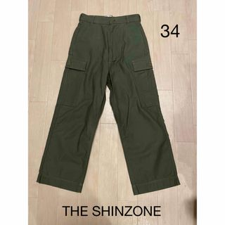 美品 THE SHINZONE フィールドパンツ カーゴパンツ カーキ 32