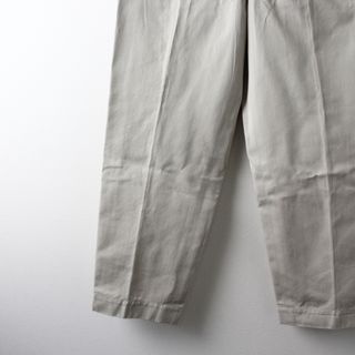 2022SS エムエイチエル マーガレットハウエル MHL. MARGARET HOWELL SUPERFINE COTTON TWILL パンツ1/ブラック【2400013563024】