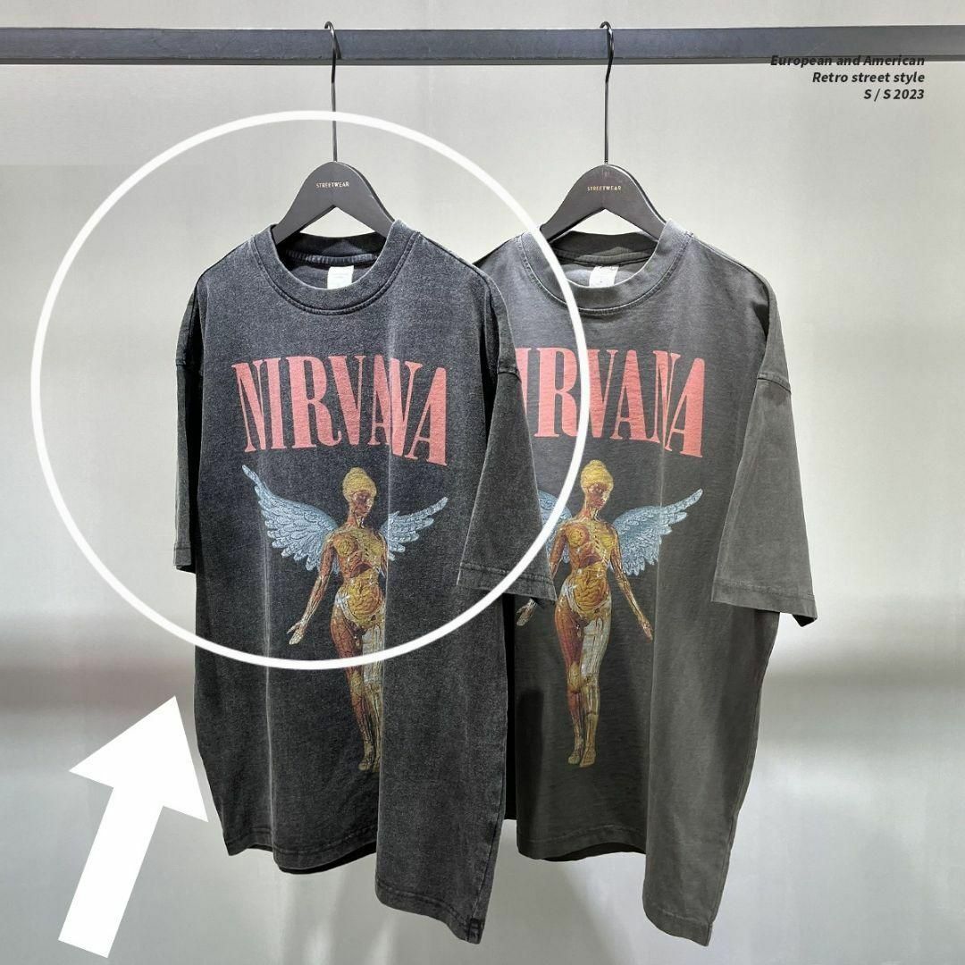 Tシャツ　L NIRVANA（ニルヴァーナ）ヴィンテージ加工 限定