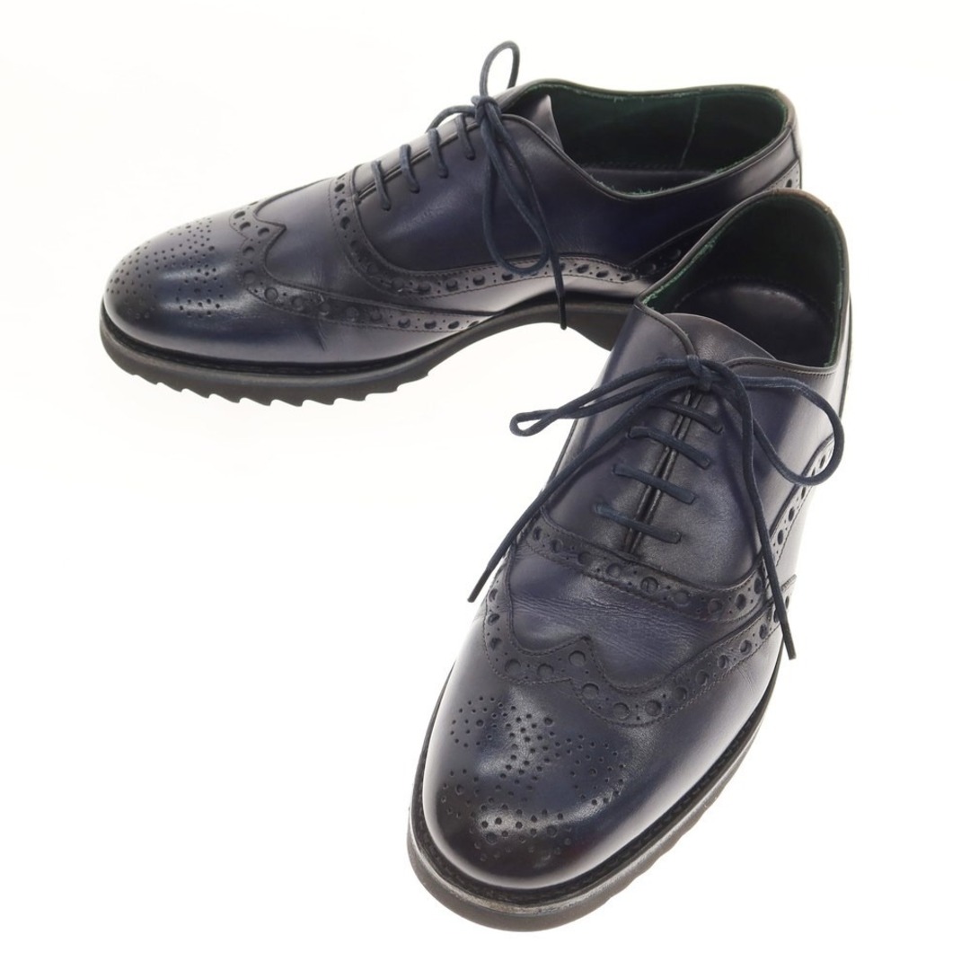 ブランドBENSONSHOESベンソンシューズ BENSON SHOES ウイングチップ シューズ ネイビー【サイズ39 1/2】【メンズ】