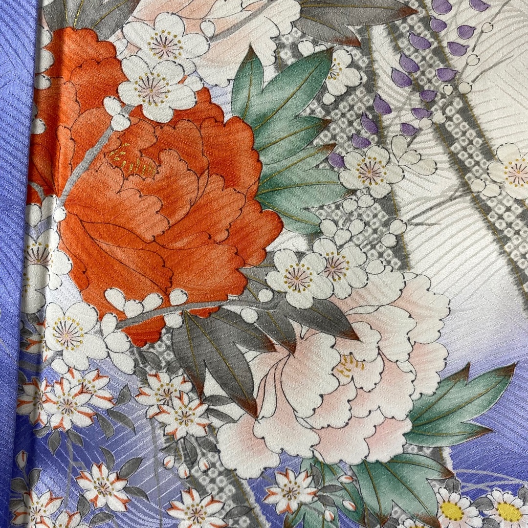 振袖 身丈166.5cm 裄丈66.5cm M 正絹 美品 秀品-eastgate.mk