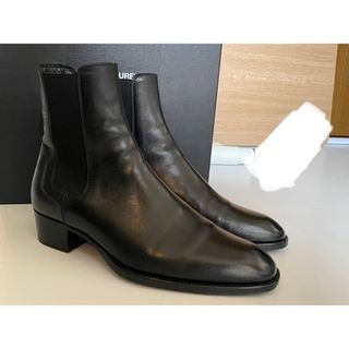 美品 正規21AW SAINT LAURENT チェルシー ブーツ 910N▲