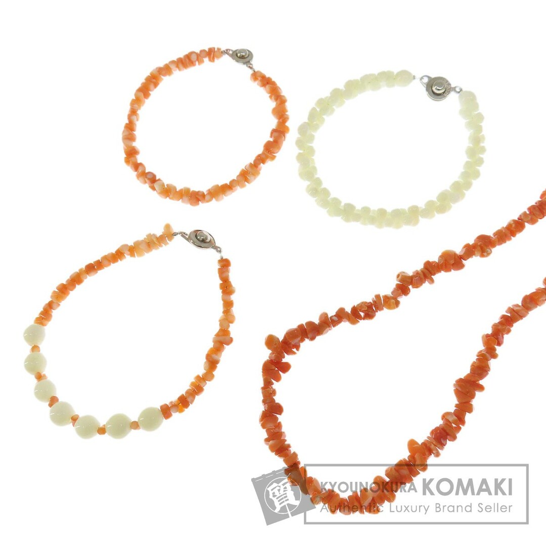 SELECT JEWELRY サンゴ 珊瑚 4点セット ブレスレット 珊瑚 レディース