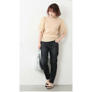 イエナ(IENA)の本日特別価格　美品　LA TOTALITE 　レースニット　トップス(Tシャツ(半袖/袖なし))