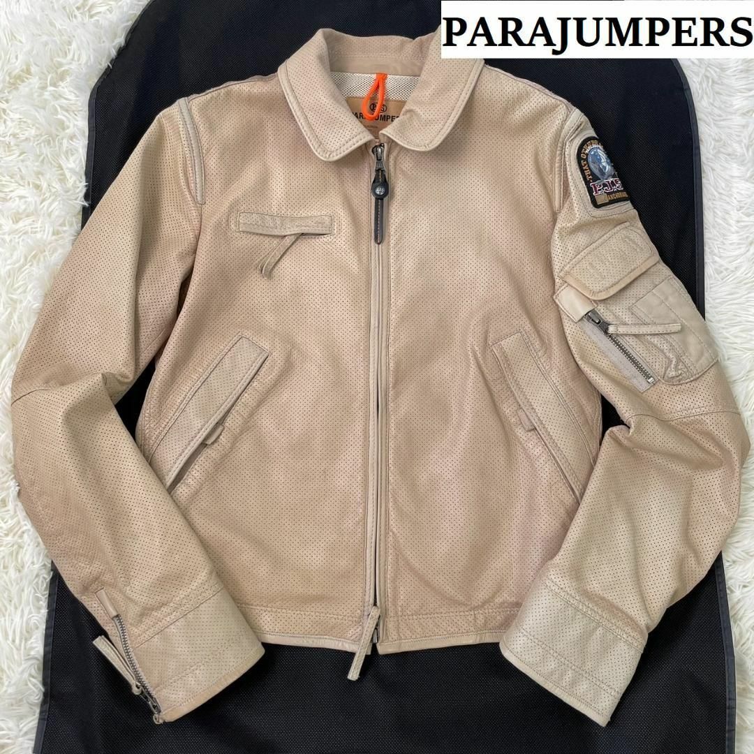 PARAJUMPERS - パラジャンパーズ レザー フライトジャケット