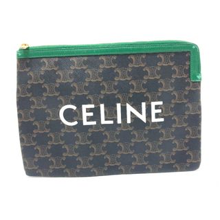 セリーヌ CELINE バッグ レディース ブランド セカンドバッグ クラッチバッグ マカダム ブラウン 茶 おしゃれ コンパクト