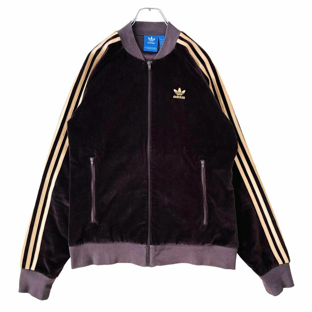 adidas - 7941 adidasトラックジャケット スエード調Dブラウン